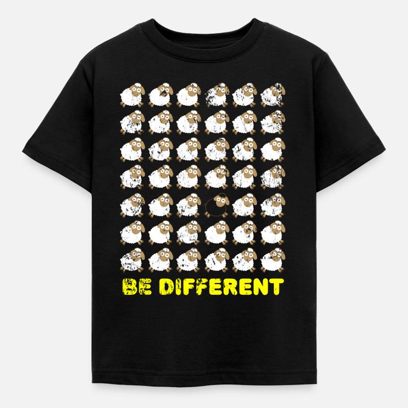 Schwarzes Schaf - Kinder T-Shirt - Schwarz