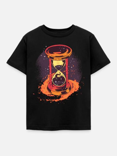 Imagination de sablier - T-shirt Enfant - noir