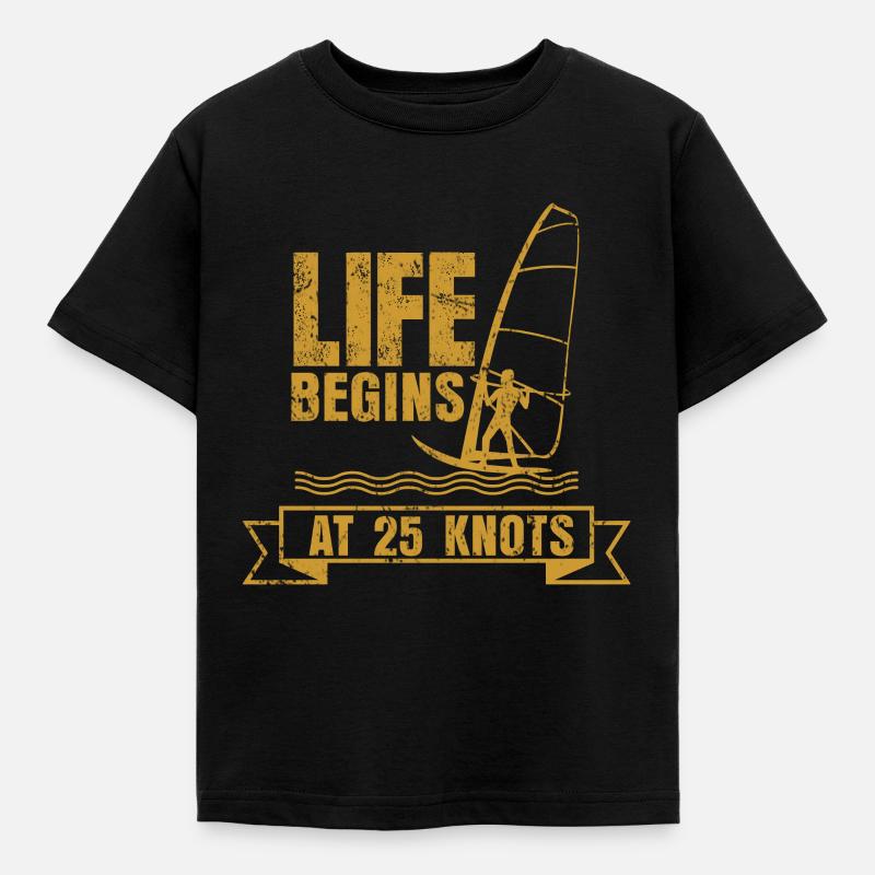 Windsurfing - Kids' T-Shirt - black