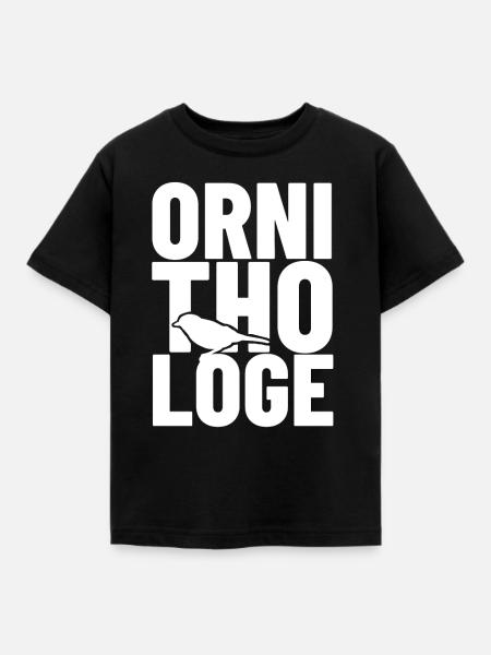 ornithologe vogelkunde - Kinder T-Shirt - Schwarz