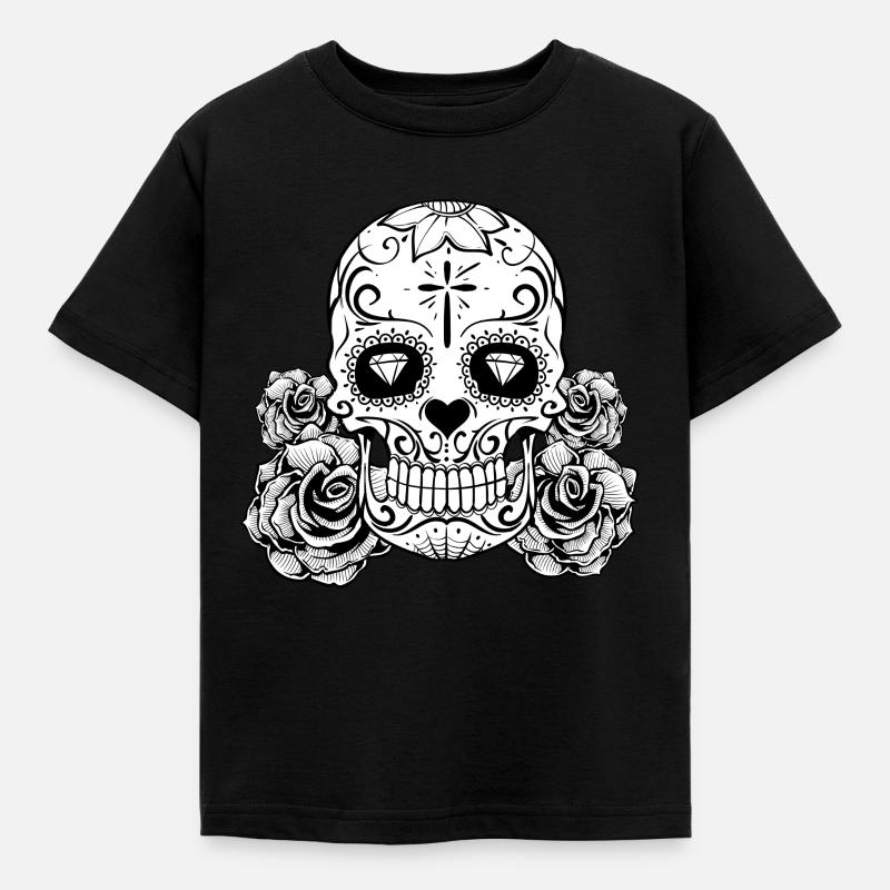 Skull Diamond - Kids' T-Shirt - black