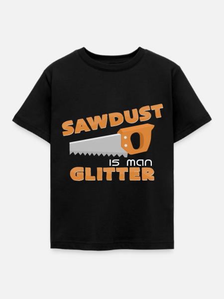 Säge - Kinder T-Shirt - Schwarz