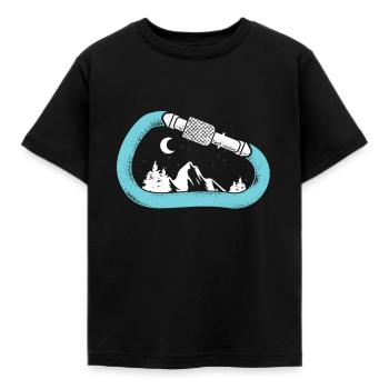 Cadeau d'alpiniste des montagnes des mousquetons - T-shirt Enfant - noir - Devant - AI Model Kid Female (0cm)