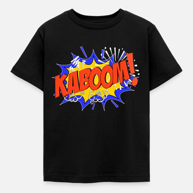 KABOOM Comic KABOOM! - Kids' T-Shirt - black