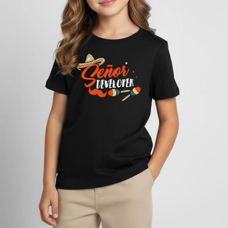 Programmer Senior Developer Programming Kids' T-Shirt