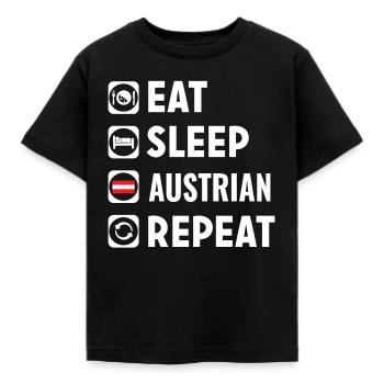 Autriche - T-shirt Enfant - noir - Devant - AI Model Kid Female (0cm)
