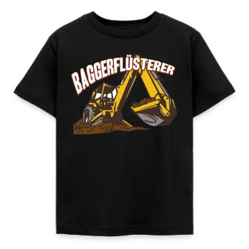 Baggerflüsterer Bagger Baggern Baggerfahrer - Kinder T-Shirt - Schwarz - Vorne - AI Model Kid Female (0cm)