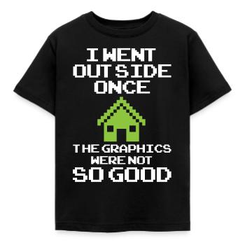 Gamer Gaming Video Game Videogame Pixel Pixelart - Kids' T-Shirt - black - Front - AI Model Kid Female (0cm)