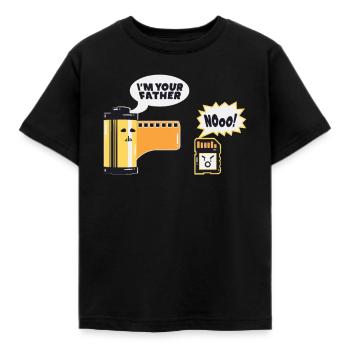 Photographer taking pictures camera movie SD card - Kids' T-Shirt - black - Front - AI Model Kid Female (0cm)