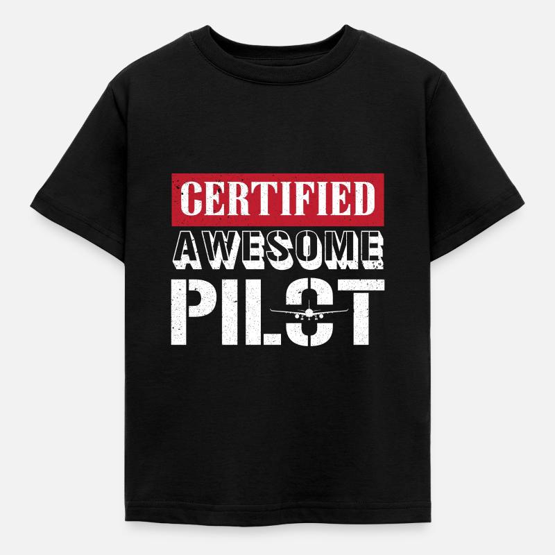 pilot - Kids' T-Shirt - black