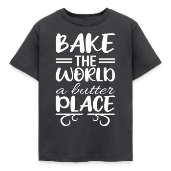 Cupcake pastry - Kids' T-Shirt - dark grey - Front - AI Model Kid Female (0cm)