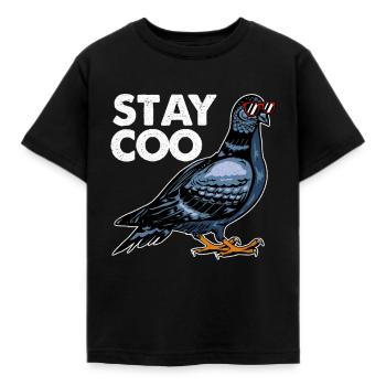 Pigeon - T-shirt Enfant - noir - Devant - AI Model Kid Female (0cm)