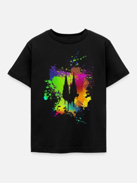 Kölner Dom - Kinder T-Shirt - Schwarz