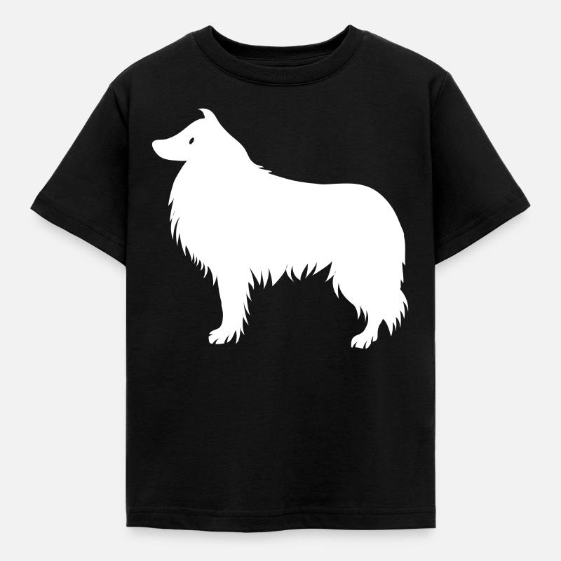 Collie - Kinder T-Shirt - Schwarz