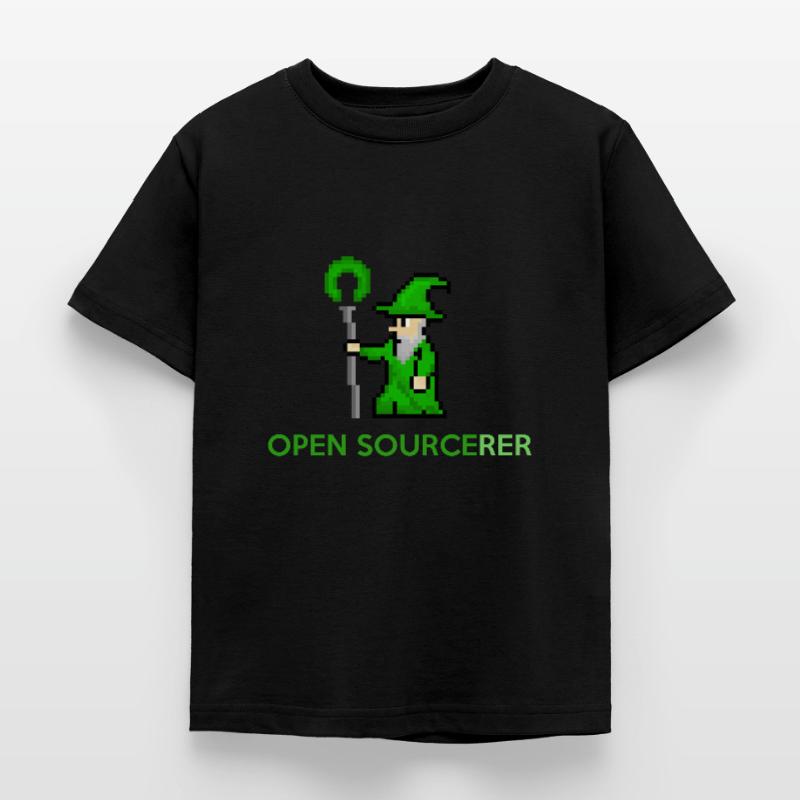 Tee-shirt programmeur sorcier open source T-shirt Enfant