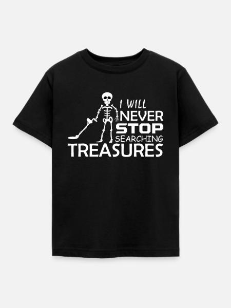 Metall Detektor - Kinder T-Shirt - Schwarz