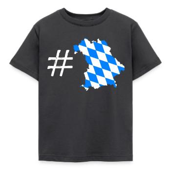 Bavaria - Kids' T-Shirt - dark grey - Front - AI Model Kid Female (0cm)