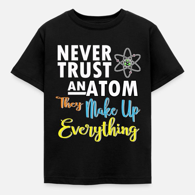 Science Physics Chemistry Biology Math - Børne-T-shirt - sort