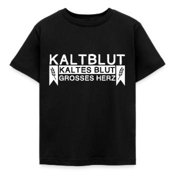 Kaltblut Pferde | Reiter Stall Geschenk - Kinder T-Shirt - Schwarz - Vorne - AI Model Kid Female (0cm)