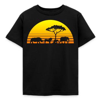 Afrika - Kinder T-Shirt - Schwarz - Vorne - AI Model Kid Female (0cm)