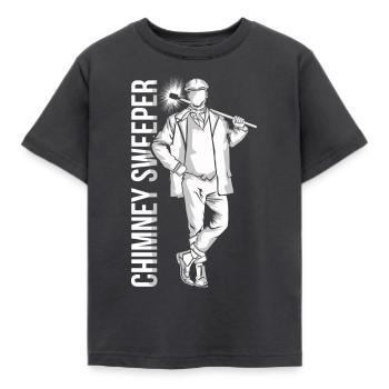 Schornsteinfeger - Kinder T-Shirt - Dunkelgrau - Vorne - AI Model Kid Female (0cm)