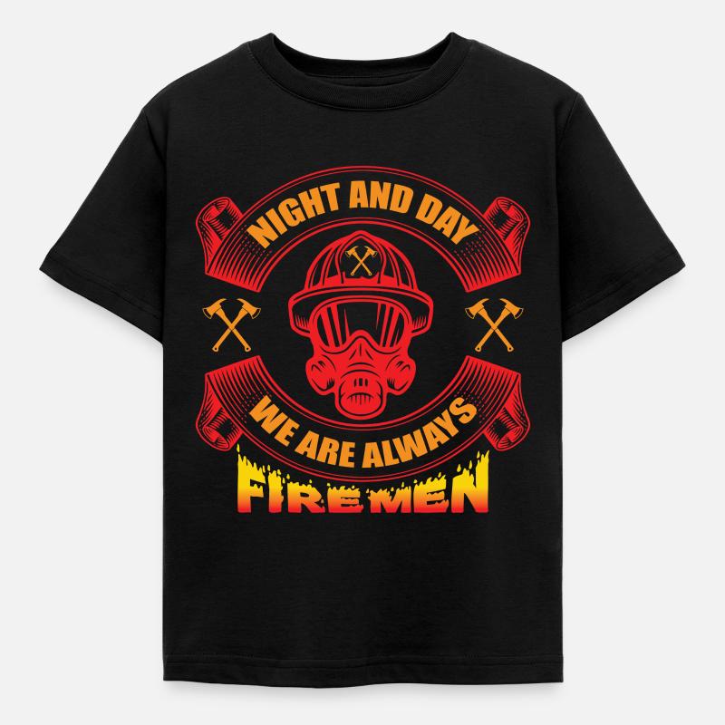 Service d'incendie / pompier - T-shirt Enfant - noir