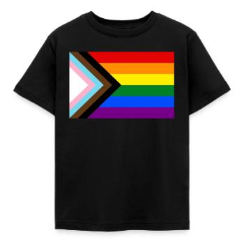 Pride Progress LGBT Transgender Queer - T-shirt Enfant - noir - Devant - AI Model Kid Female (0cm)