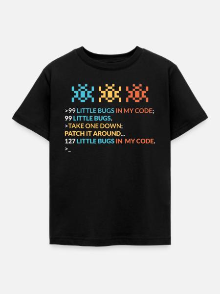 Programmer Coder computer scientist Nerd Geek - Kids' T-Shirt - black