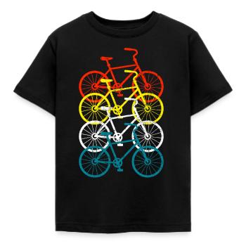 Retro Bicycle Vintage - Børne-T-shirt - sort - Foran - AI Model Kid Female (0cm)