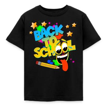 Retour à l'école! - T-shirt Enfant - noir - Devant - AI Model Kid Female (0cm)