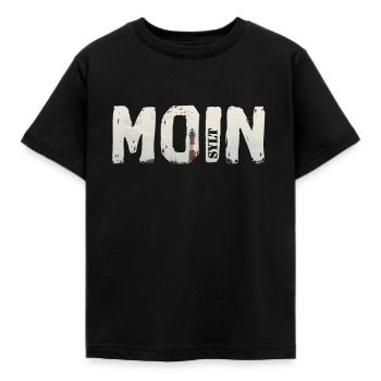 moin sylt shirt avec phare et sylter skyline - T-shirt Enfant - noir - Devant - AI Model Kid Female (0cm)