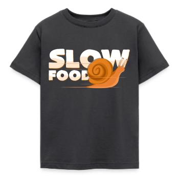 Alimentation lente - T-shirt Enfant - charbon - Devant - AI Model Kid Female (0cm)