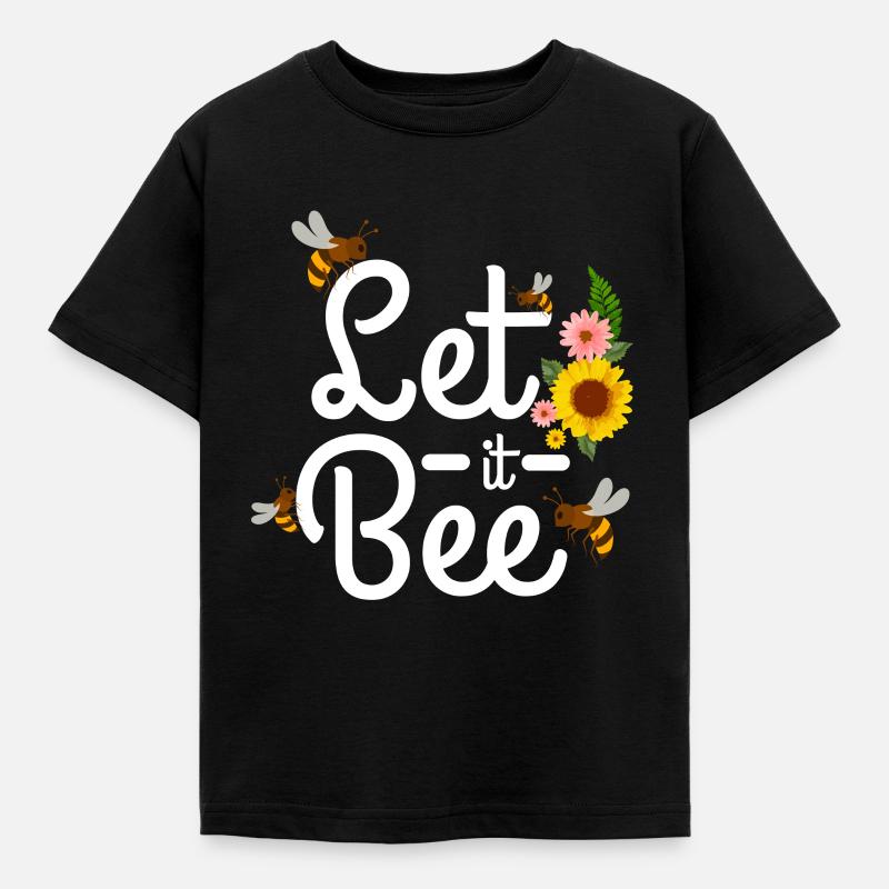 Bienen - Kinder T-Shirt - Schwarz