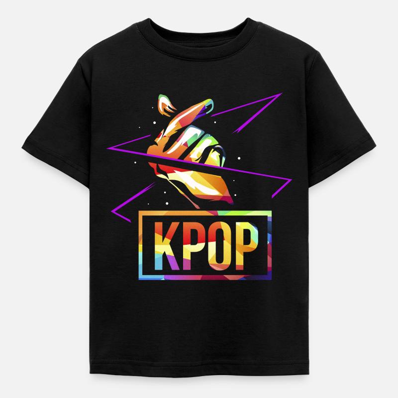 Polygone K-pop - T-shirt Enfant - noir
