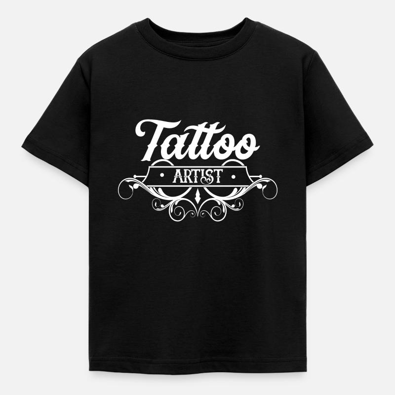 Tattoos - Kinder T-Shirt - Schwarz