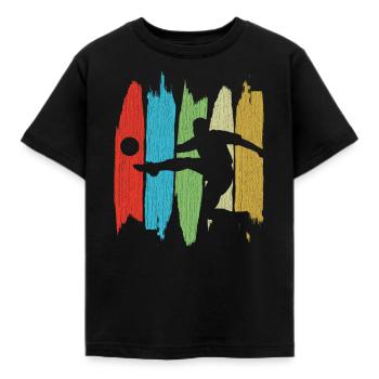 football - T-shirt Enfant - noir - Devant - AI Model Kid Female (0cm)