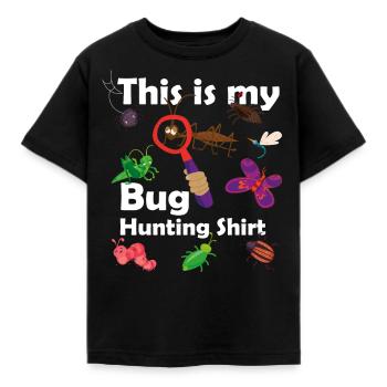 Bug Hunter - Insektensammler - Bug Hunting Shirt - Kinder T-Shirt - Schwarz - Vorne - AI Model Kid Female (0cm)