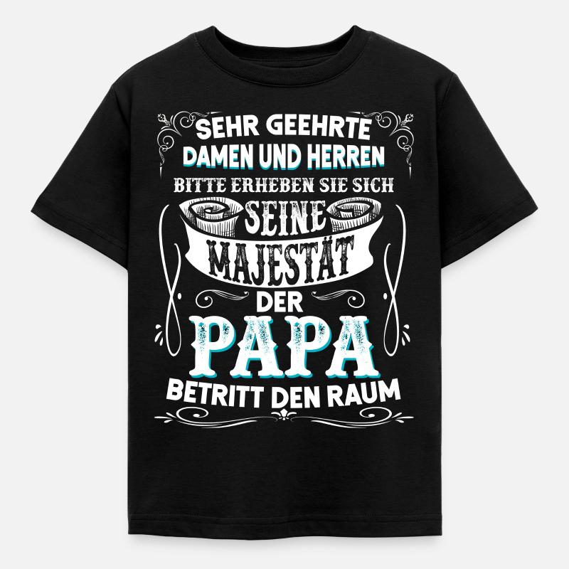 Vater, Papa - Kinder T-Shirt - Schwarz