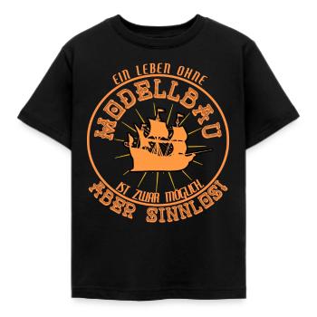 Modellbau Schiff Modellbauer Segelboot Spruch - Kinder T-Shirt - Schwarz - Vorne - AI Model Kid Female (0cm)