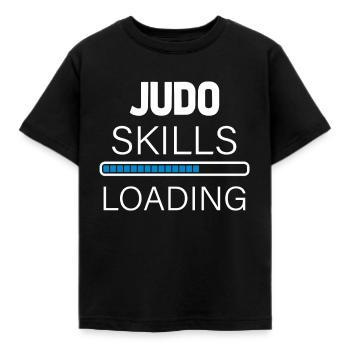 Judo skills - Kids' T-Shirt - black - Front - AI Model Kid Female (0cm)