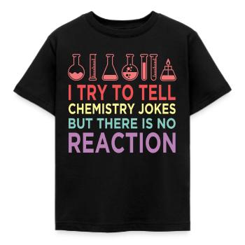 chemistry - Kids' T-Shirt - black - Front - AI Model Kid Female (0cm)