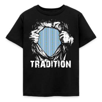Schweiz Tradition Patriot Edelweisshemd Held - Kinder T-Shirt - Schwarz - Vorne - AI Model Kid Female (0cm)