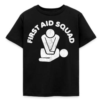 Instructeurs de RCP des équipes de premiers secours - T-shirt Enfant - noir - Devant - AI Model Kid Female (0cm)