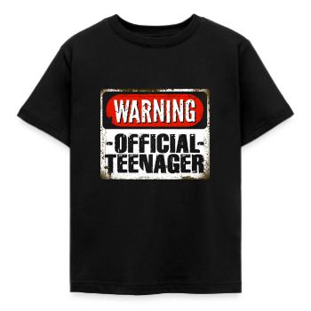 Avertissement Cadeau Adolescent Adolescent - T-shirt Enfant - noir - Devant - AI Model Kid Female (0cm)