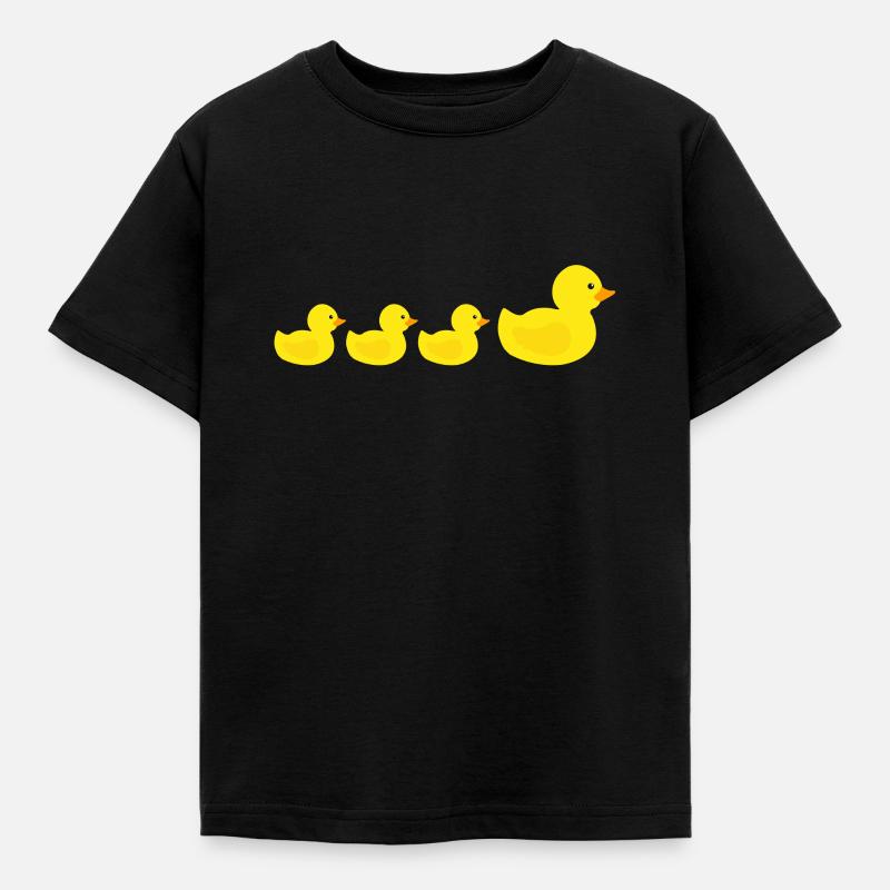 Gummiente - Kinder T-Shirt - Schwarz
