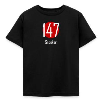 Snooker 147 Design Shirt Gift Snooker Player - Kids' T-Shirt - black - Front - AI Model Kid Female (0cm)