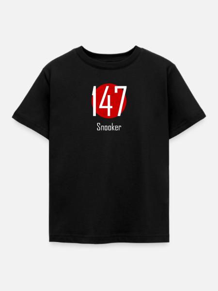 Snooker 147 Design Shirt Geschenk Snookerspieler - Kinder T-Shirt - Schwarz