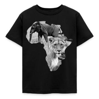 Afrique - T-shirt Enfant - noir - Devant - AI Model Kid Female (0cm)