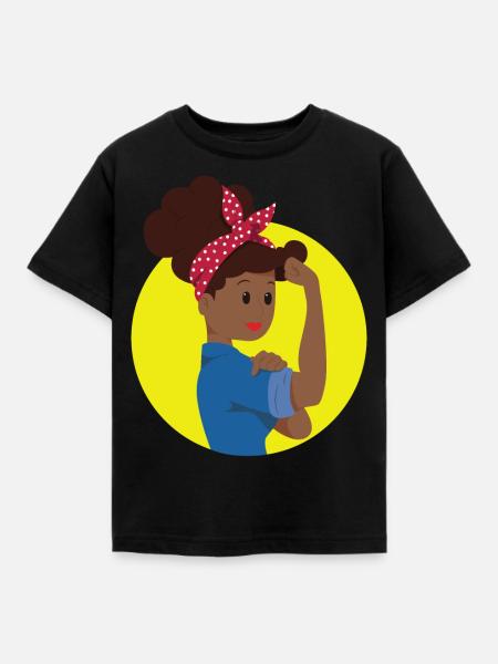 we can do it Black History - Kinder T-Shirt - Schwarz