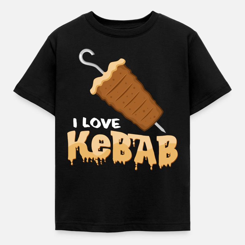 kebab - Kids' T-Shirt - black